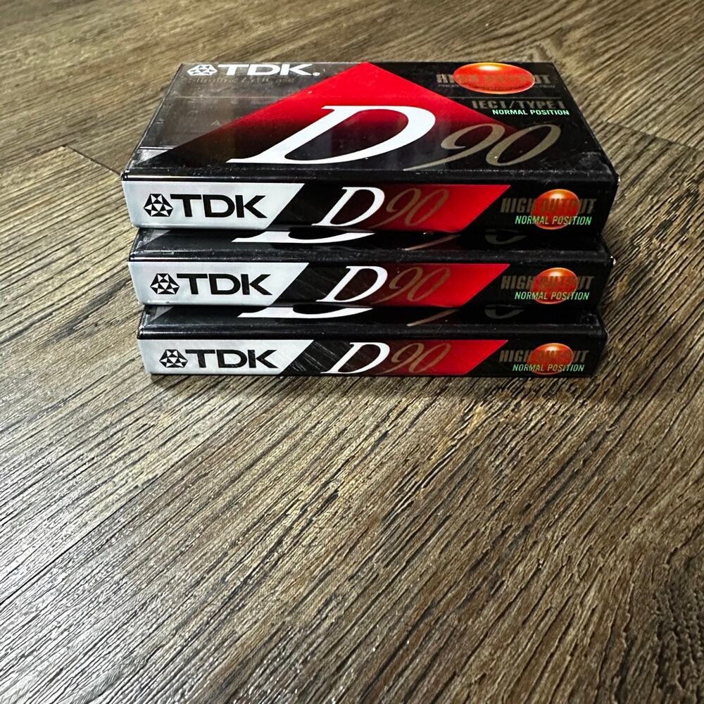 TDK D90 Slimline EcoCase IECI/TYPE1 High Output Cassette 3pk